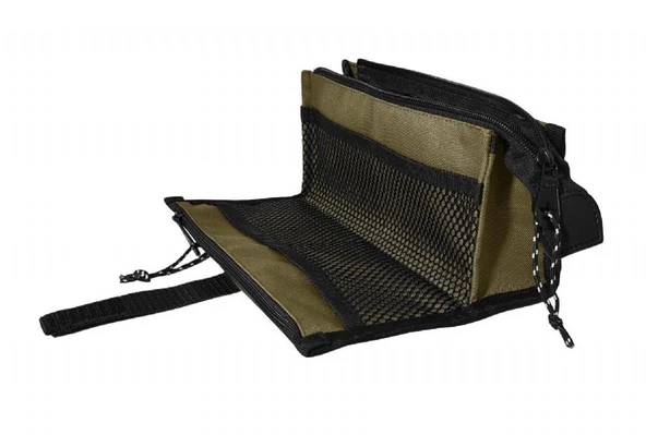 Jacbag Twin Masa Üstü Çift Bölmeli Kalem Çantası - Haki Yeşil - Resim 3