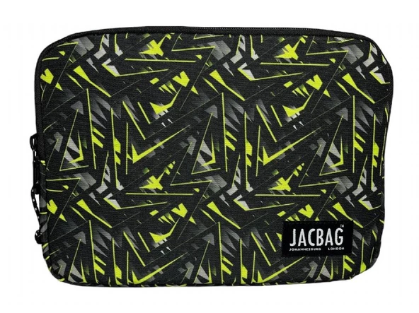 Jacbag Sarı Geometrik Unisex Çocuk Tablet Çantası/Kılıfı (Suya Dayanıklı Malzeme) - 2