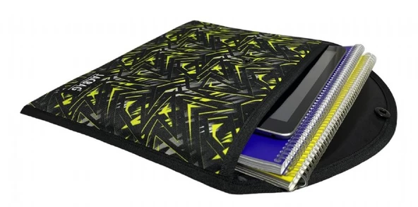 Jacbag Sarı Geometrik Erkek A4 Çıtçıtlı Dosya Defter Tablet ve Evrak Çantası - 2