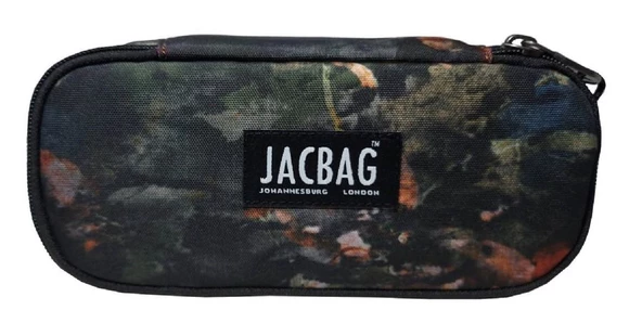 Jacbag Yeşil Yapraklı Oval XL Organizer Kalem Kutusu Kalemlik - 2