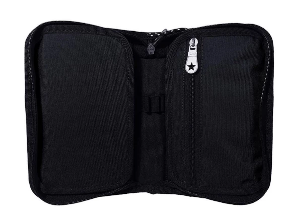 Jacbag Siyah Sert Kapaklı Lastikli Düzenleyici Organizer Kalemlik - 2