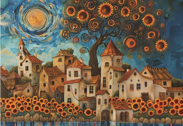 Anatolian 1000 Parça Ayçiçekleri Puzzle - Onur Aslan