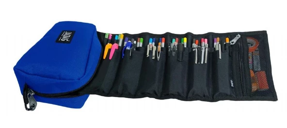 Jacbag Saks Mavi Organizer Roll Up Düzenleyici Kalem Kutusu/Kalemlik ürün görseli