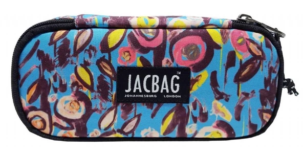 Jacbag Pastel Çiçekli Oval XL Organizer Kalem Kutusu Kalemlik - 2