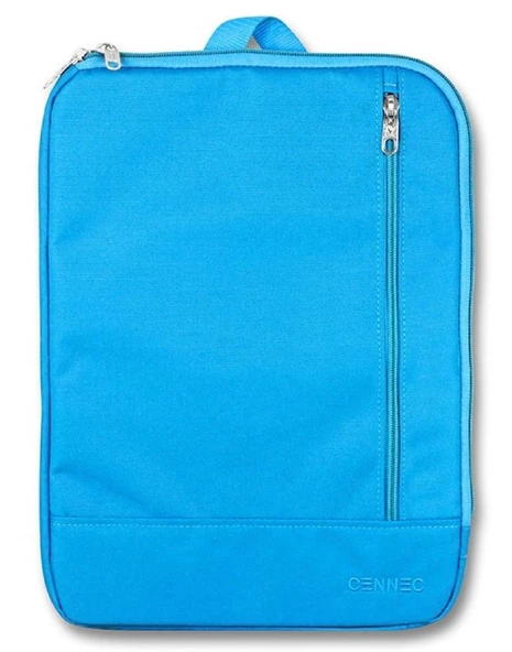 Cennec Dikey Mavi Evrak ve Laptop/Notebook Çantası - 15,6 inç Uyumlu - Erkek