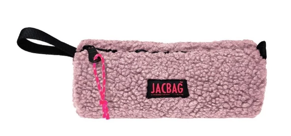 Jacbag Teddy Silindir Peluş Kız Çocuk Kalem Çantası Pembe - Resim 2