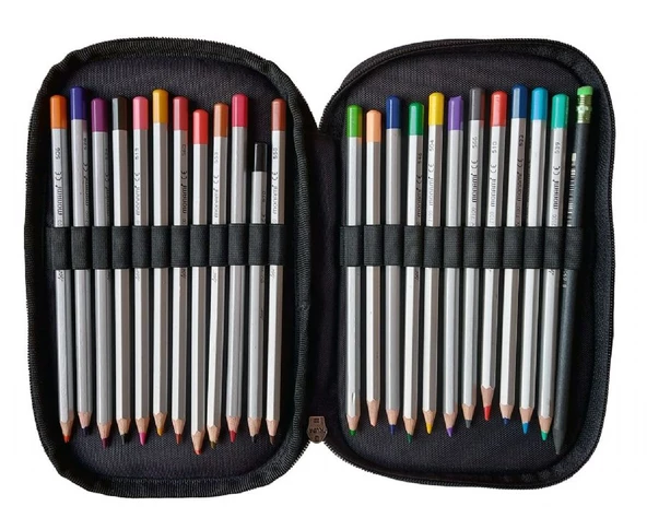 Jacbag Çift Kapaklı Organizer Lastikli Düzenletici Kalemlik - Popcorn - Unisex Çocuk - 4