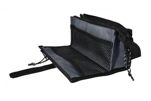 Jacbag Twin Masa Üstü Çift Bölmeli Kalem Çantası - Gri - Resim 2