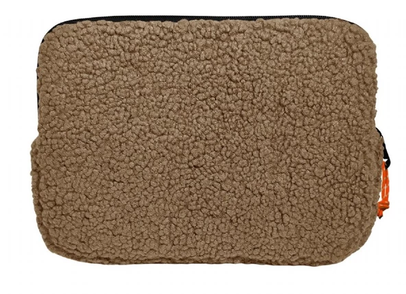 Jacbag Teddy Bej/Turuncu Peluş Kız Çocuk Tablet Çantası - 3