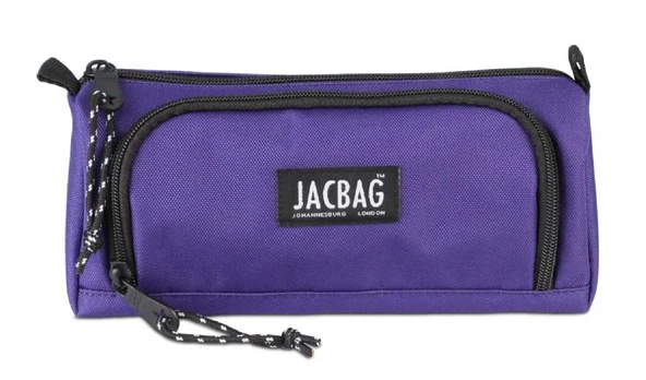 Jacbag Prime XL Lastik Ayraçlı İki Bölmeli Mor Kalem Çantası(Kadın/Kız Çocuk) - 3