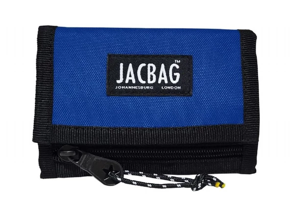 Jacbag Saks Mavi Cırtlı Cüzdan/Kartlık - Erkek Çocuk ve Yetişkin