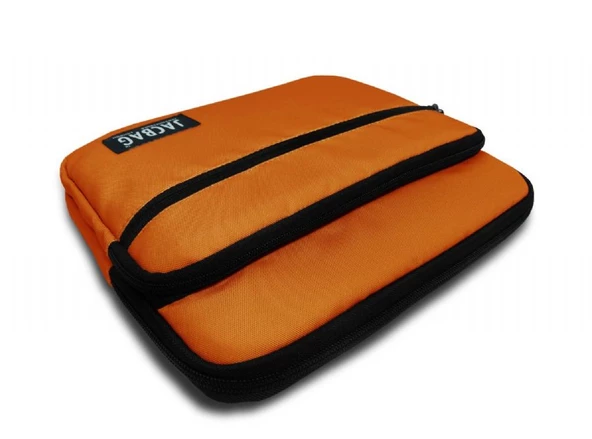 Jacbag Kiremit Turuncu Üç Cepli Tablet Telefon Çantası - Kız Çocuk/Kadın - 3