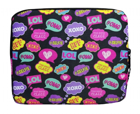 Jacbag Selfie Pembe Mor Üç Cepli Tablet Telefon Defter Çantası - Kız Çocuk/Kadın - 3