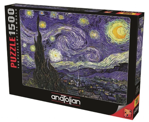 Anatolian 1500 Parça Yıldızlı Gece Puzzle - Vincent Van Gogh