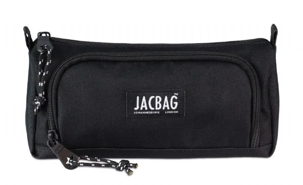 Jacbag Prime XL Lastik Ayraçlı İki Bölmeli Kalem Çantası Siyah - 3