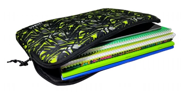 Jacbag Sarı Geometrik A4 Evrak Notebook ve Tablet Taşıma Çantası/Kılıfı - 2
