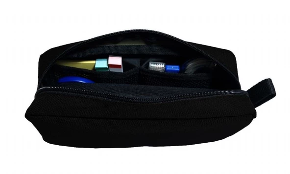 Jacbag Siyah Organizer Roll Up Düzenleyici Kalem Kutusu/Kalemlik - Resim 2