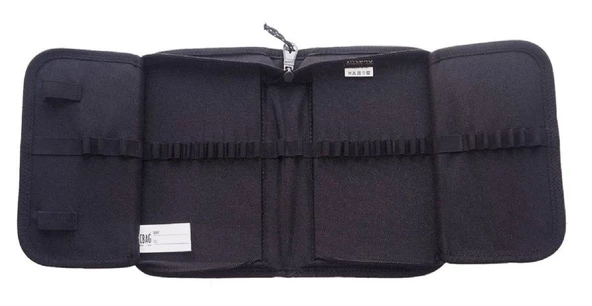 Jacbag Siyah Sert Kapaklı Lastikli Düzenleyici Organizer Kalemlik - 3