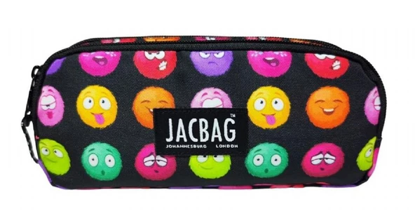 Jacbag Üç Bölmeli Çocuk ve Yetişkin Kalem Çantası - Emoji - 3