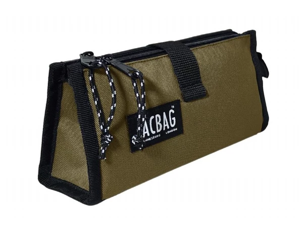 Jacbag Twin Masa Üstü Çift Bölmeli Kalem Çantası - Haki Yeşil ürün görseli