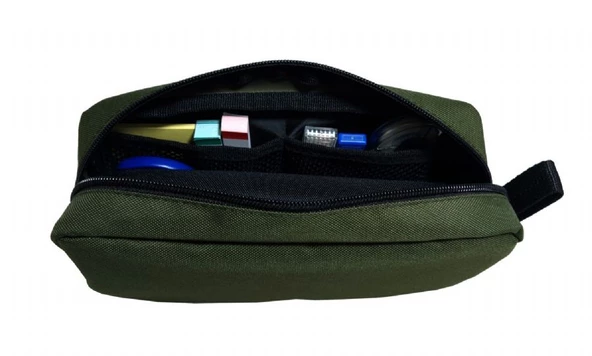 Jacbag Haki Yeşil Organizer Roll Up Düzenleyici Kalem Kutusu/Kalemlik - Resim 2