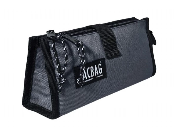 Jacbag Twin Masa Üstü Çift Bölmeli Kalem Çantası - Gri ürün görseli