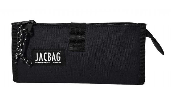 Jacbag Twin Masa Üstü Çift Bölmeli Kalem Çantası - Siyah - Resim 2