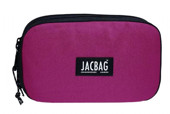 Jacbag Çift Kapaklı Organizer Lastikli Düzenletici Kalemlik - Koyu Pembe - Kız Çocuk/Kadın - 2