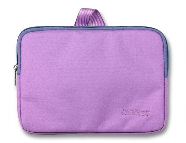Cennec Yatay Kadın Lila Tablet Çantası (Maksimum 10,9 inç Tabletler İçin Uygun)