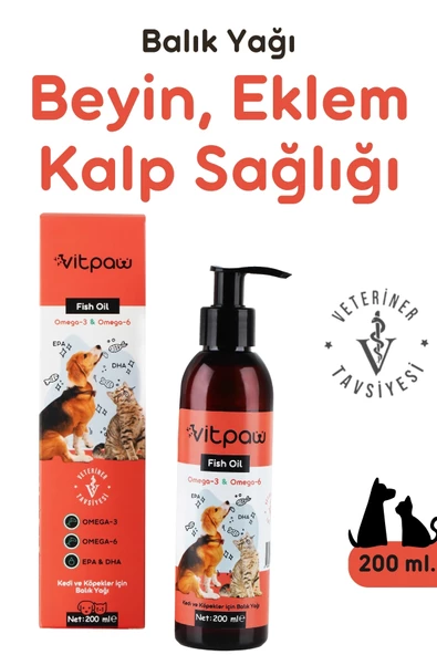 Vitpaw Fish Oil 200 ml.