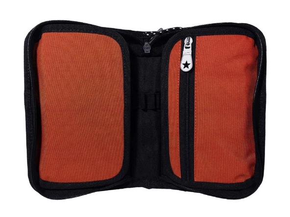 Jacbag Kiremit Turuncu Sert Kapaklı Lastikli Düzenleyici Organizer Kalemlik - 2