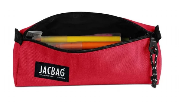 Jacbag Mercan Kız Çocuk Tek Bölmeli Üçgen Okul ve Ofis Kalem Kutusu - Resim 2