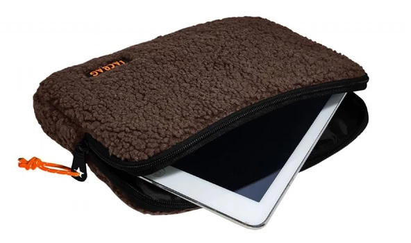 Jacbag Teddy Kahverengi/Turuncu Peluş Erkek Çocuk Tablet Çantası - 2