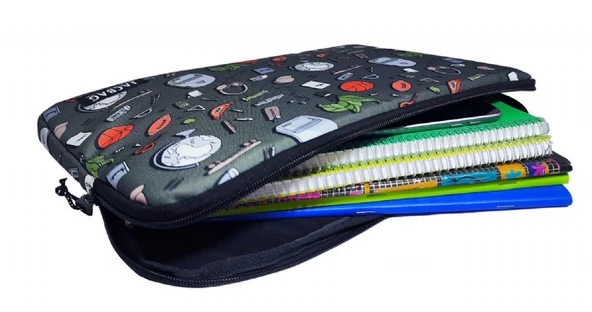 Jacbag College Gri A4 Evrak Notebook ve Tablet Taşıma Çantası/Kılıfı - 2