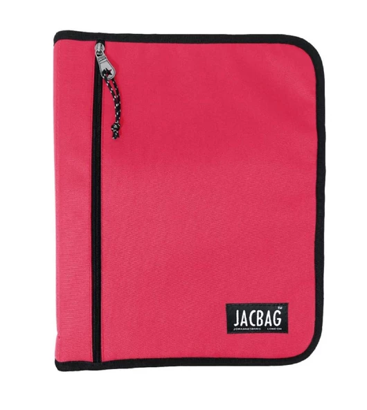Jacbag Mercan Pembe A4 Organizer Fermuarlı Dosya ve Evrak Çantası (Kadın) - 2