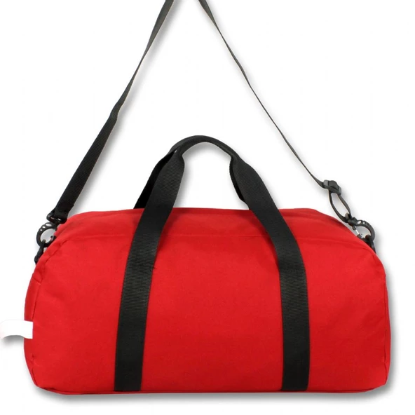 Cennec Kırmızı Büyük Kadın Spor ve Seyahat Çantası - Omuz Askılı - 2