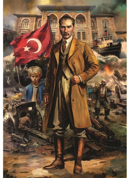 Anatolian 260 Parça XL Atatürk Destanı Puzzle - Serhat Filiz