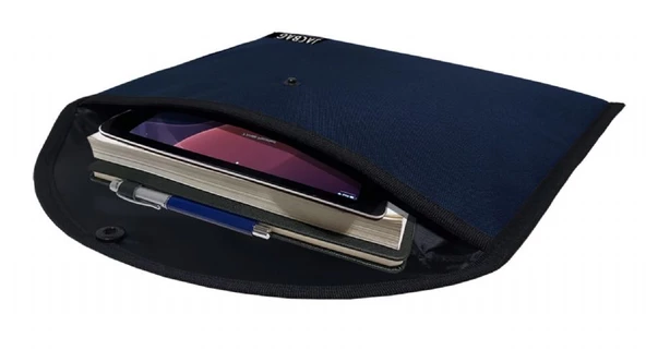 Jacbag Lacivert Erkek A4 Çıtçıtlı Dosya Defter Tablet ve Evrak Çantası - 2