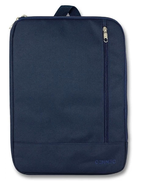 Cennec Dikey Lacivert Evrak ve Laptop/Notebook Çantası - 15,6 inç Uyumlu - Erkek