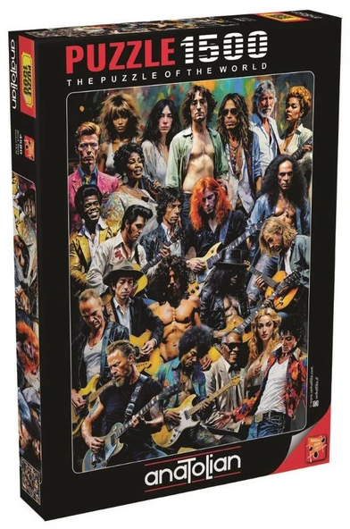 Anatolian 1500 Parça Rock Stars Puzzle - Serhat Filiz - Resim 2