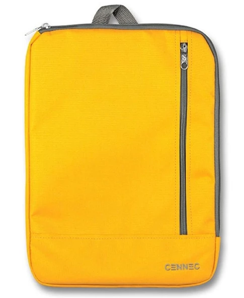 Cennec Dikey Hardal Kadın Tablet Çantası - Maksimum 10,9 inç İçin Uyumlu