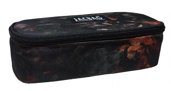 Jacbag Yeşil Yapraklı Oval XL Organizer Kalem Kutusu Kalemlik - 3