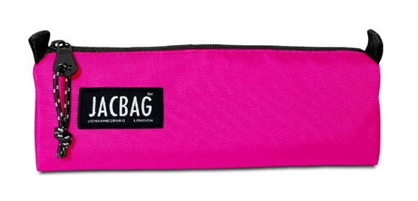 Jacbag Pembe Kız Çocuk Tek Bölmeli Üçgen Okul ve Ofis Kalem Kutusu