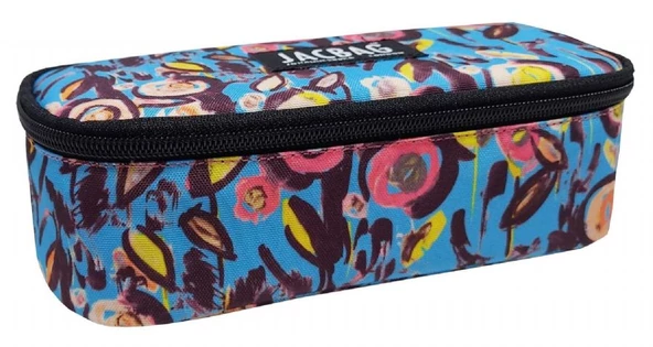 Jacbag Pastel Çiçekli Oval XL Organizer Kalem Kutusu Kalemlik - 3