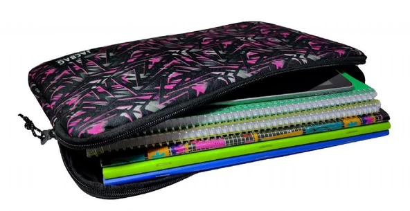 Jacbag Pembe Geometrik A4 Evrak Notebook ve Tablet Taşıma Çantası/Kılıfı - 2