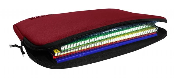 Jacbag Kırmızı A4 Evrak Notebook ve Tablet Taşıma Çantası/Kılıfı - 2