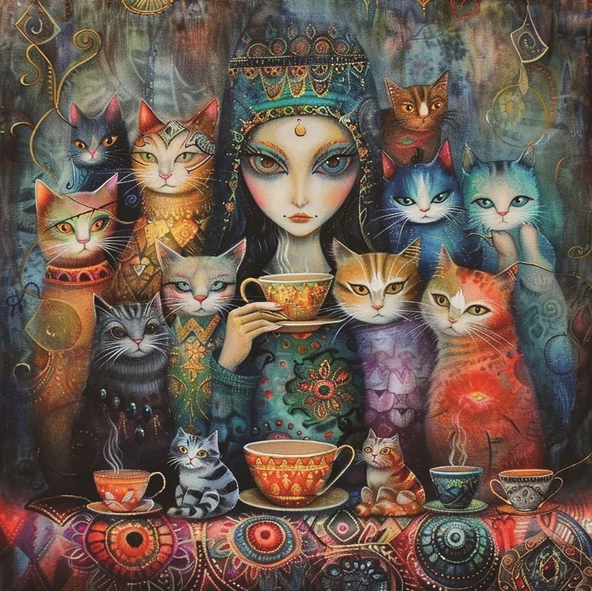 Anatolian 1024 Parça Square Büyülü Gözler Kare Puzzle - Resim 2