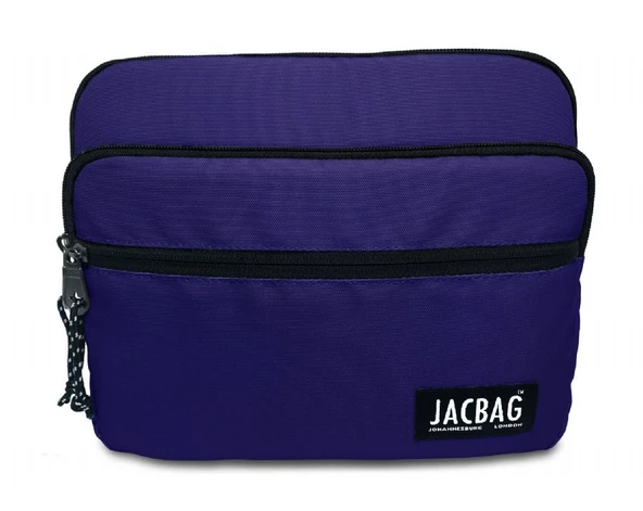 Jacbag Mor Kız Çocuk ve Kadın Üç Cepli Tablet Telefon Defter Çantası