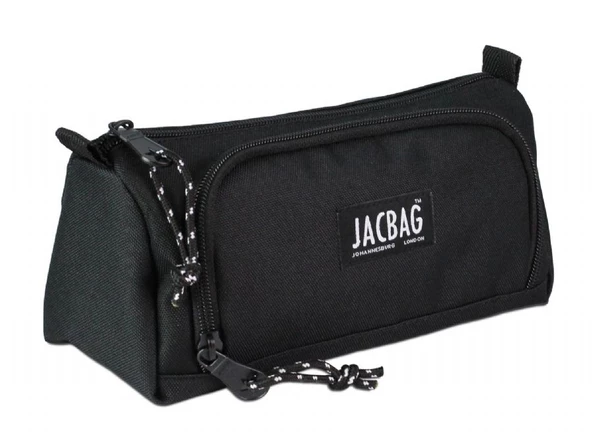 Jacbag Prime XL Lastik Ayraçlı İki Bölmeli Kalem Çantası Siyah - 4