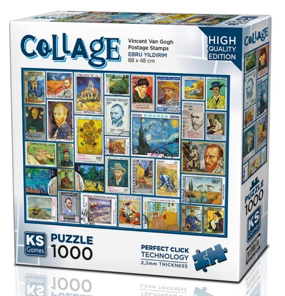 Ks Games 1000 Parça Vincent Van Gogh Posta Pulları Puzzle - Ebru Yıldırım - Resim 2